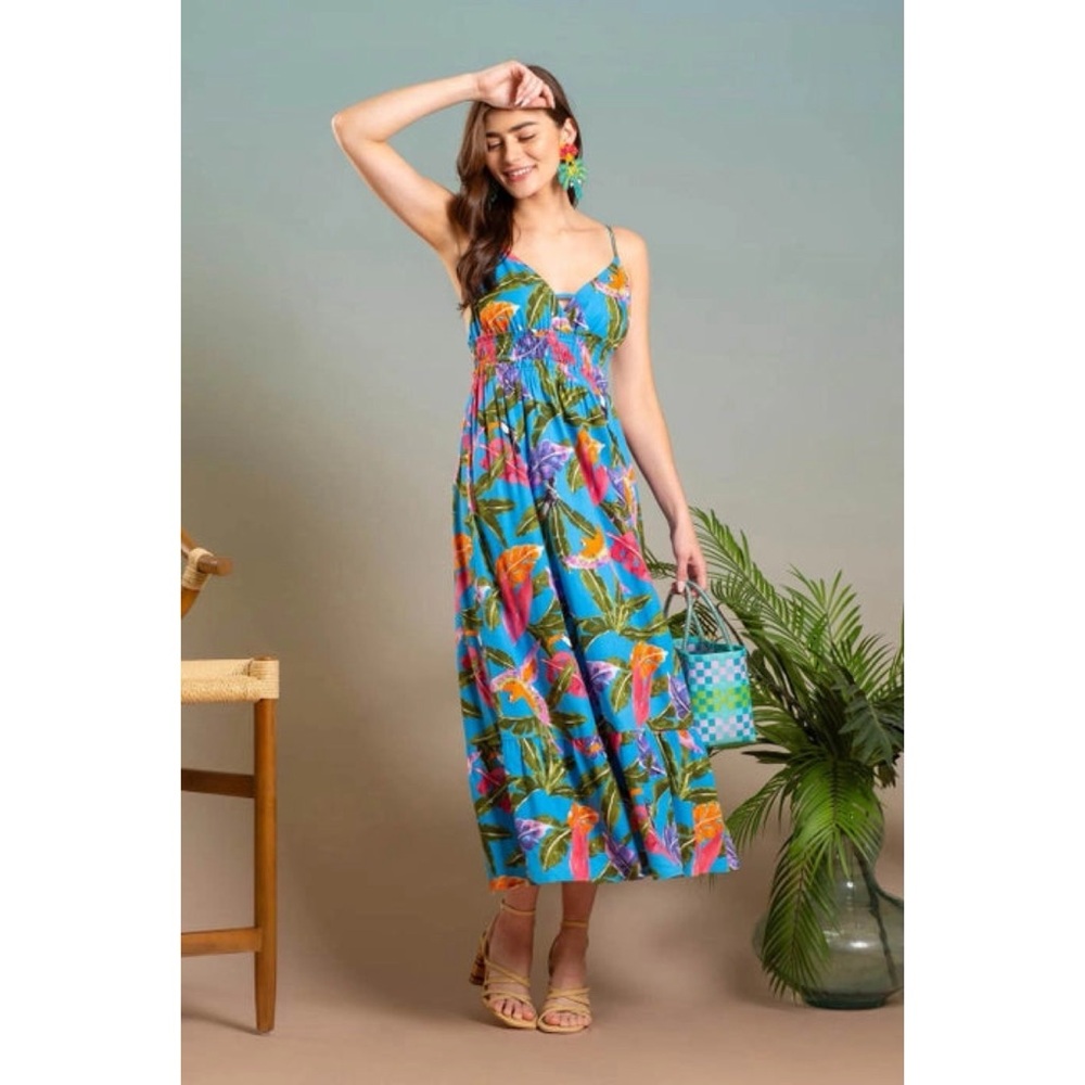 Blue Tropical Maxi